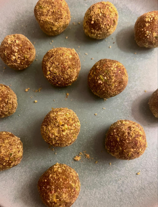 Pistachio Halva Bites