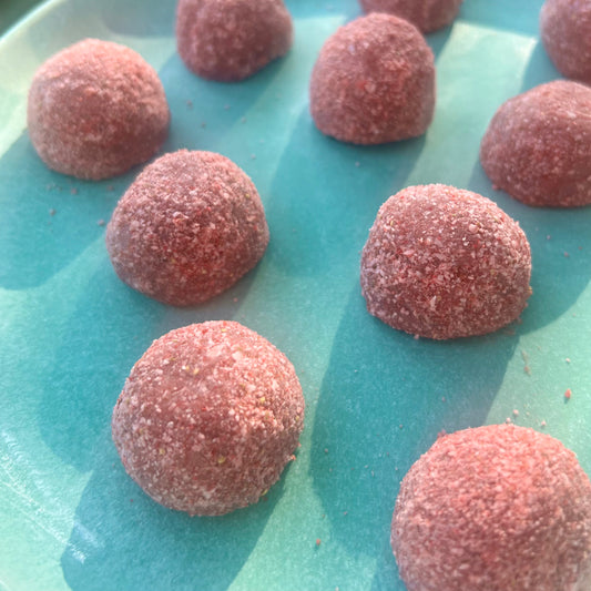 Raw Strawberry Hibiscus Lime Truffle