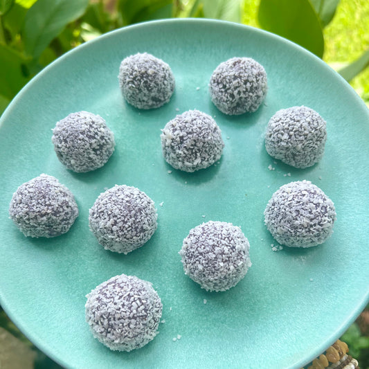 Raw Lemon Lavender Blueberry Truffle